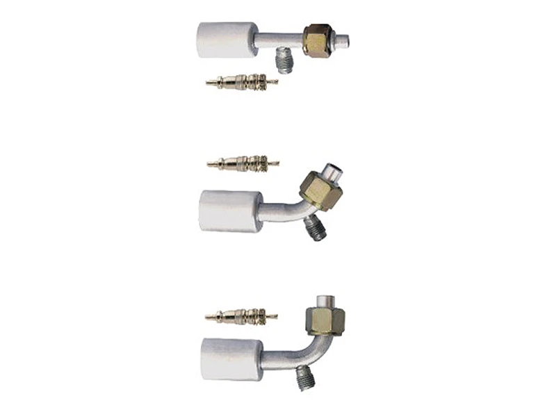 A/C Fitting Al joint with Al jacket R12 valve M30400487