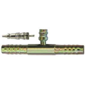 A/C Fitting Iron through pipe with R12 high & low pressure valve M30400541