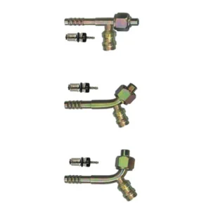 A/C Fitting Iron joint with R134a high & low pressure valve M30400542
