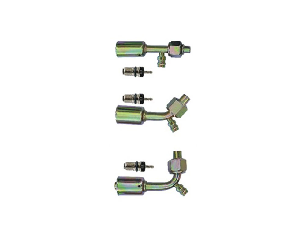 A/C Fitting Iron joint with iron jacket R134a high & low pressure valve M30400545