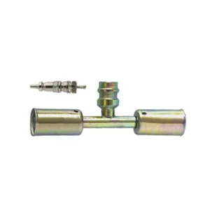 A/C Fitting Iron through pipe with iron jacket R12 high & low pressure valve M30400549