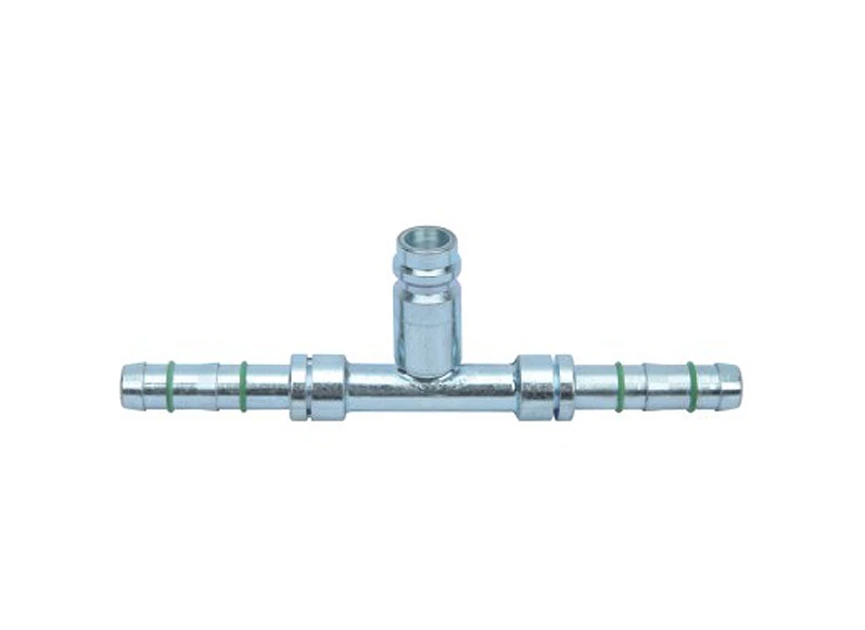 A/C Fitting Iron through pipe with iron jacket R134a high & low pressure valve M30400556