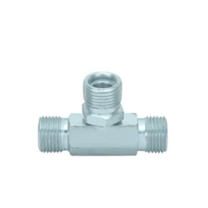 A/C Fitting Iron through pipe with iron jacket R134a high & low pressure valve M30400573