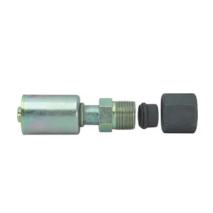 A/C Fitting Iron through pipe with iron jacket R134a high & low pressure valve M30400583