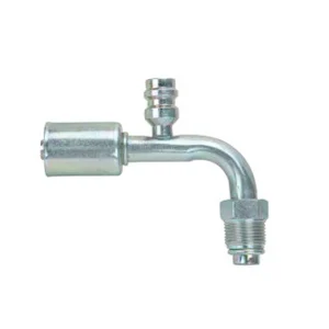 A/C Fitting Iron through pipe with iron jacket R134a high & low pressure valve M30400592
