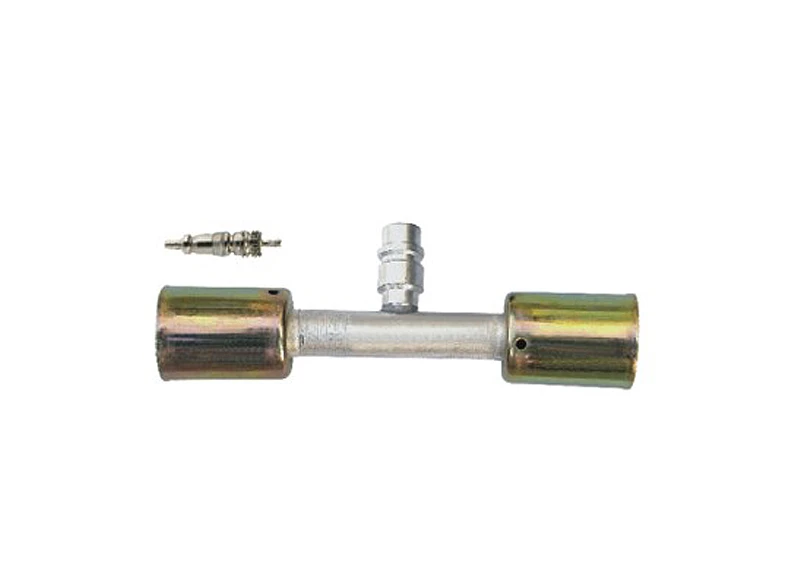 A/C Fitting Through pipe with iron jacket R12 high & low pressure valve M30400622