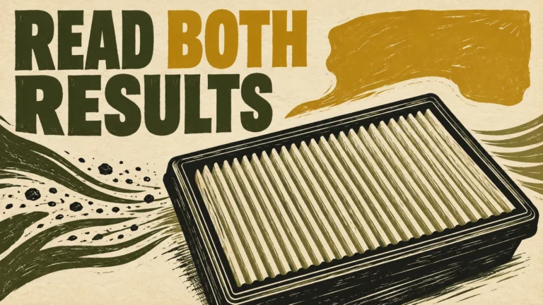 Air Filter Initial Efficiency vs Dust Capacity: Read Both Results