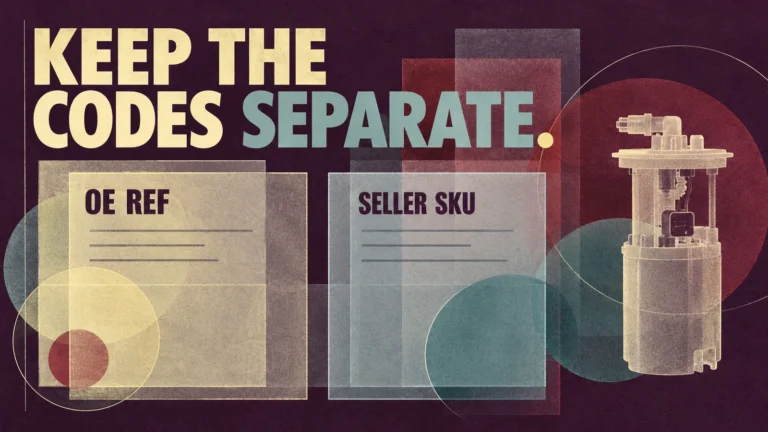 Auto Parts RFQ Lists: Separate OE Numbers from Seller SKUs