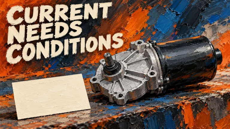 Wiper Motor Current Draw: Compare Loaded Operation and Duty Limits