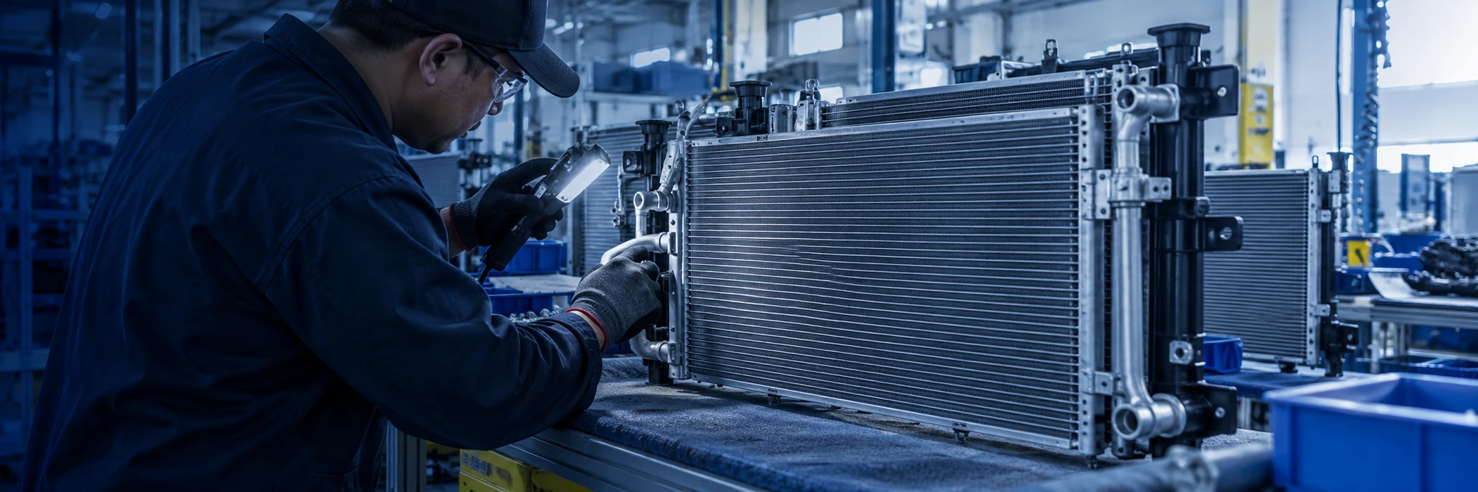Illustrative cooling-ac OEM parts review scene
